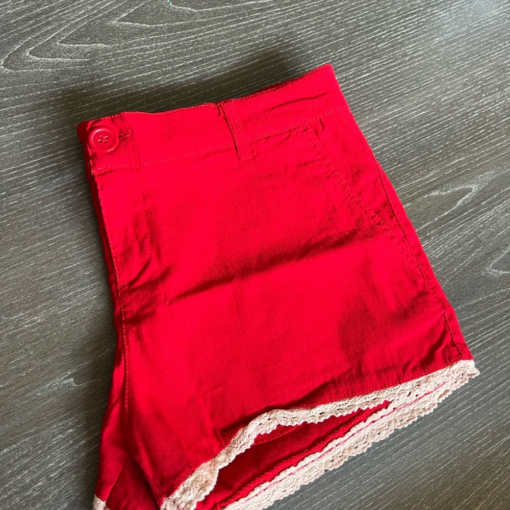 Red shorts